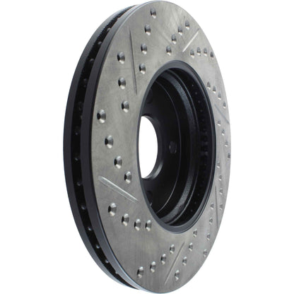 StopTech Sport Drilled/Slotted Brake Rotor; Front Left