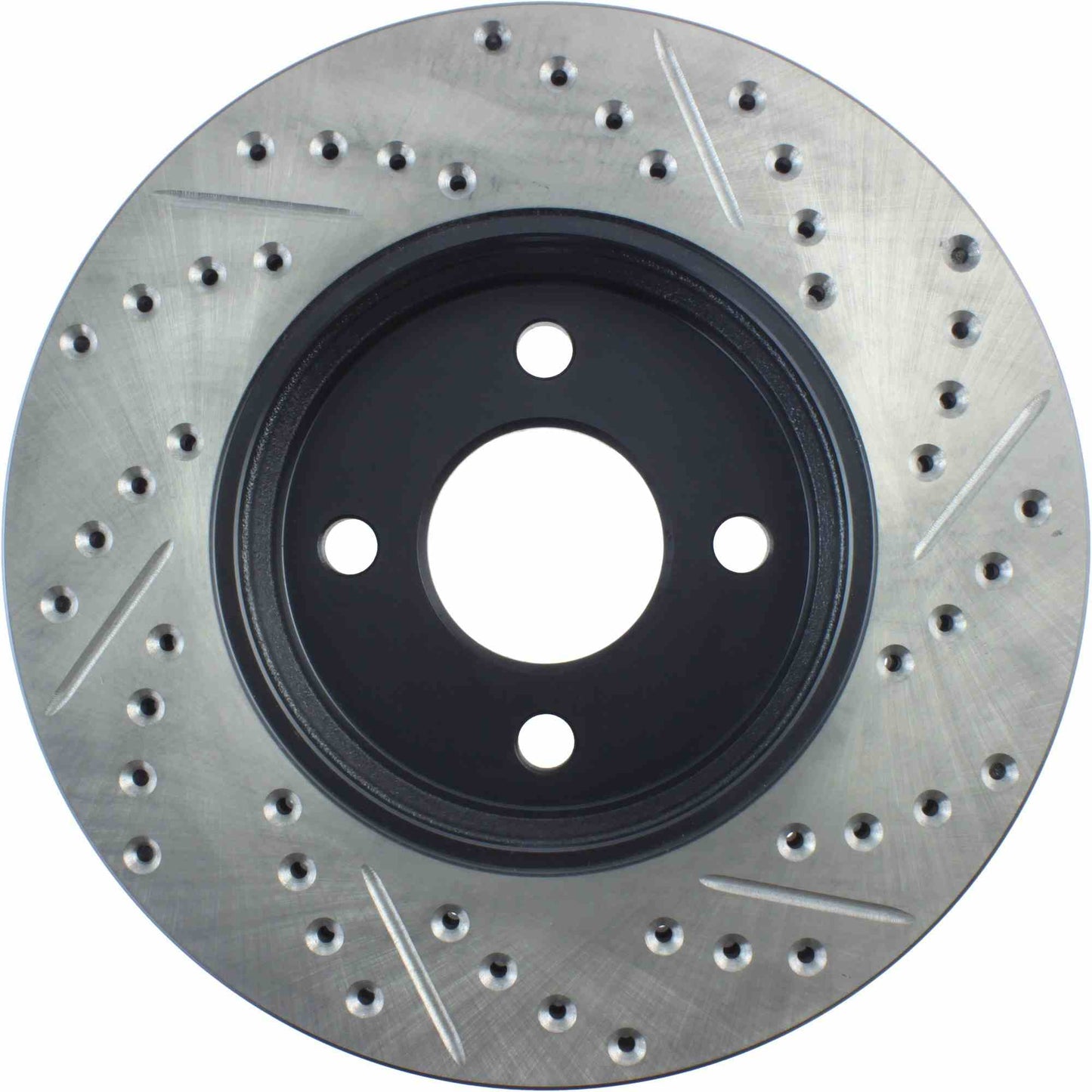 StopTech Sport Drilled/Slotted Brake Rotor; Front Right