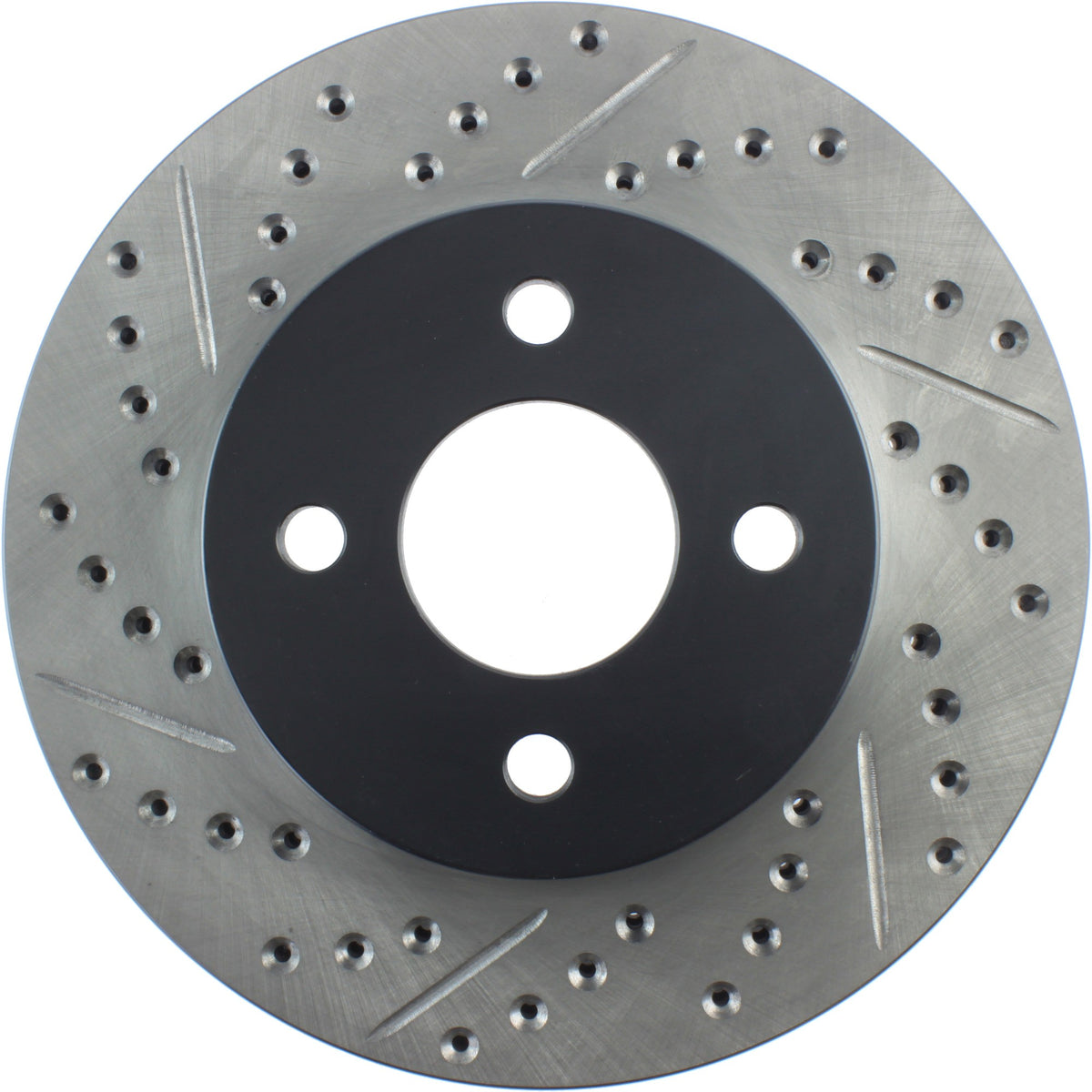 StopTech Sport Drilled/Slotted Brake Rotor; Front Right