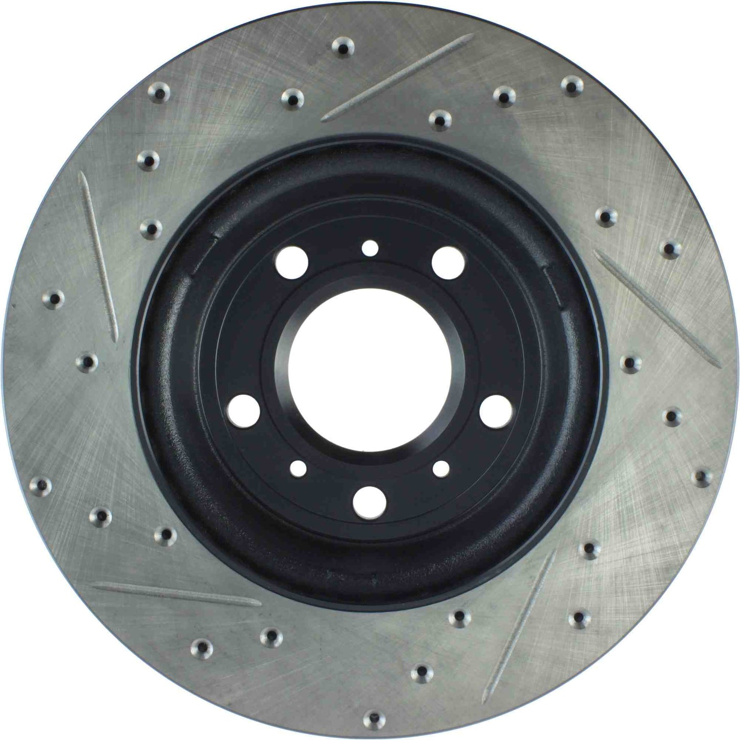StopTech Sport Drilled/Slotted Brake Rotor; Front Left