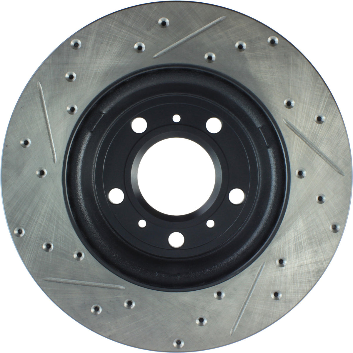 StopTech Sport Drilled/Slotted Brake Rotor; Front Left