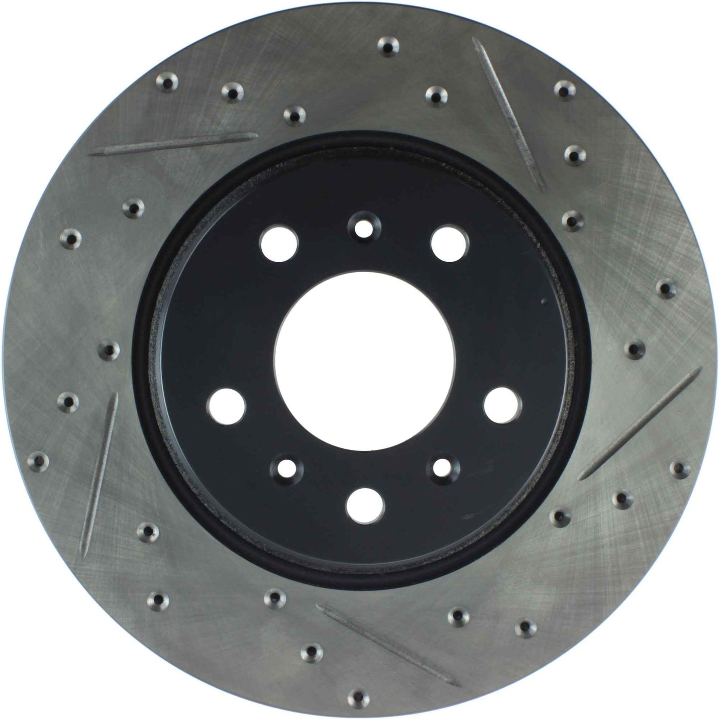 StopTech Sport Drilled/Slotted Brake Rotor; Front Left