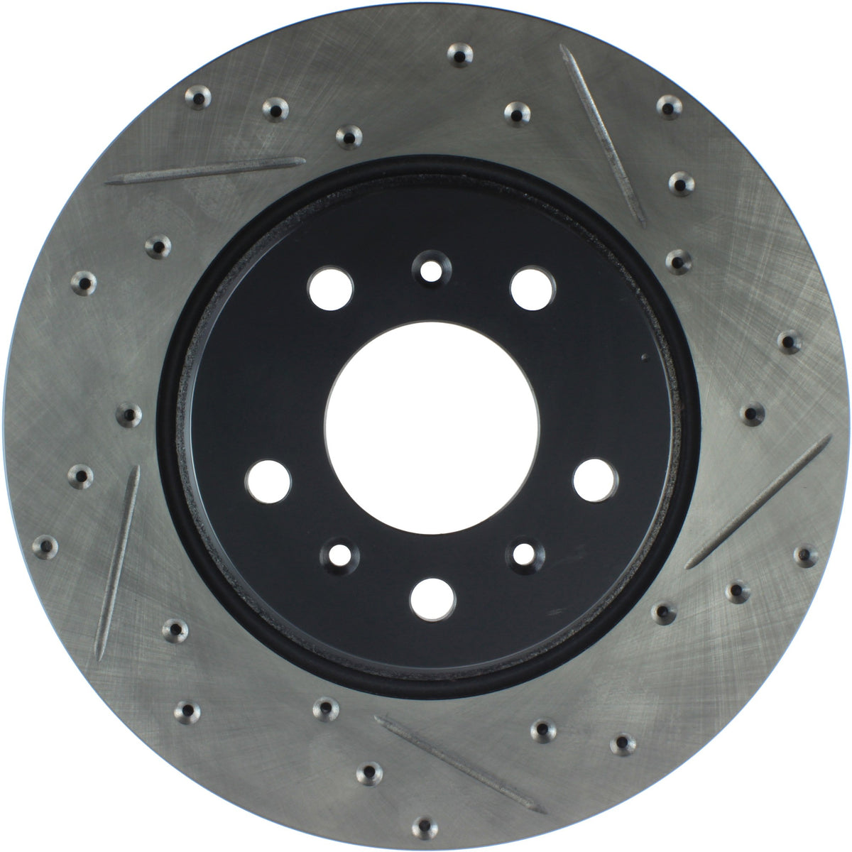 StopTech Sport Drilled/Slotted Brake Rotor; Front Left