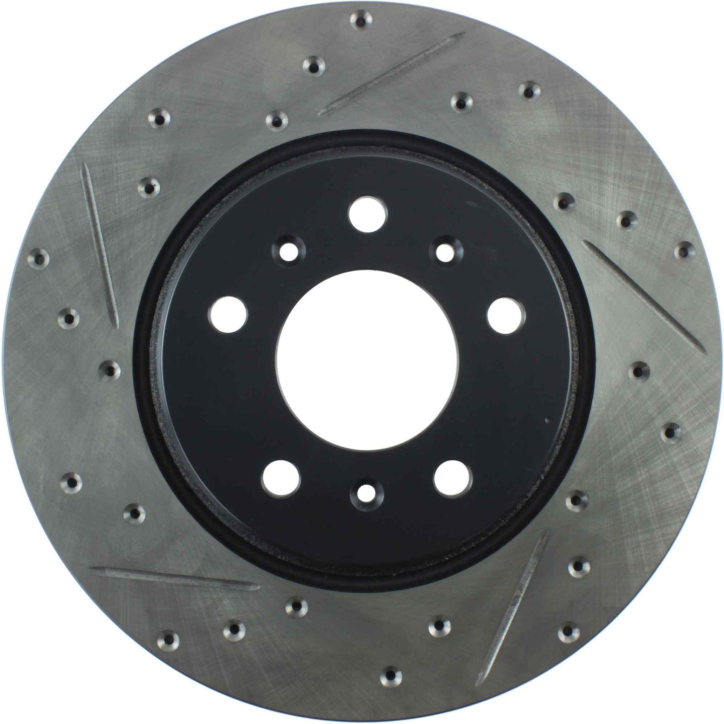 StopTech Sport Drilled/Slotted Brake Rotor; Front Right