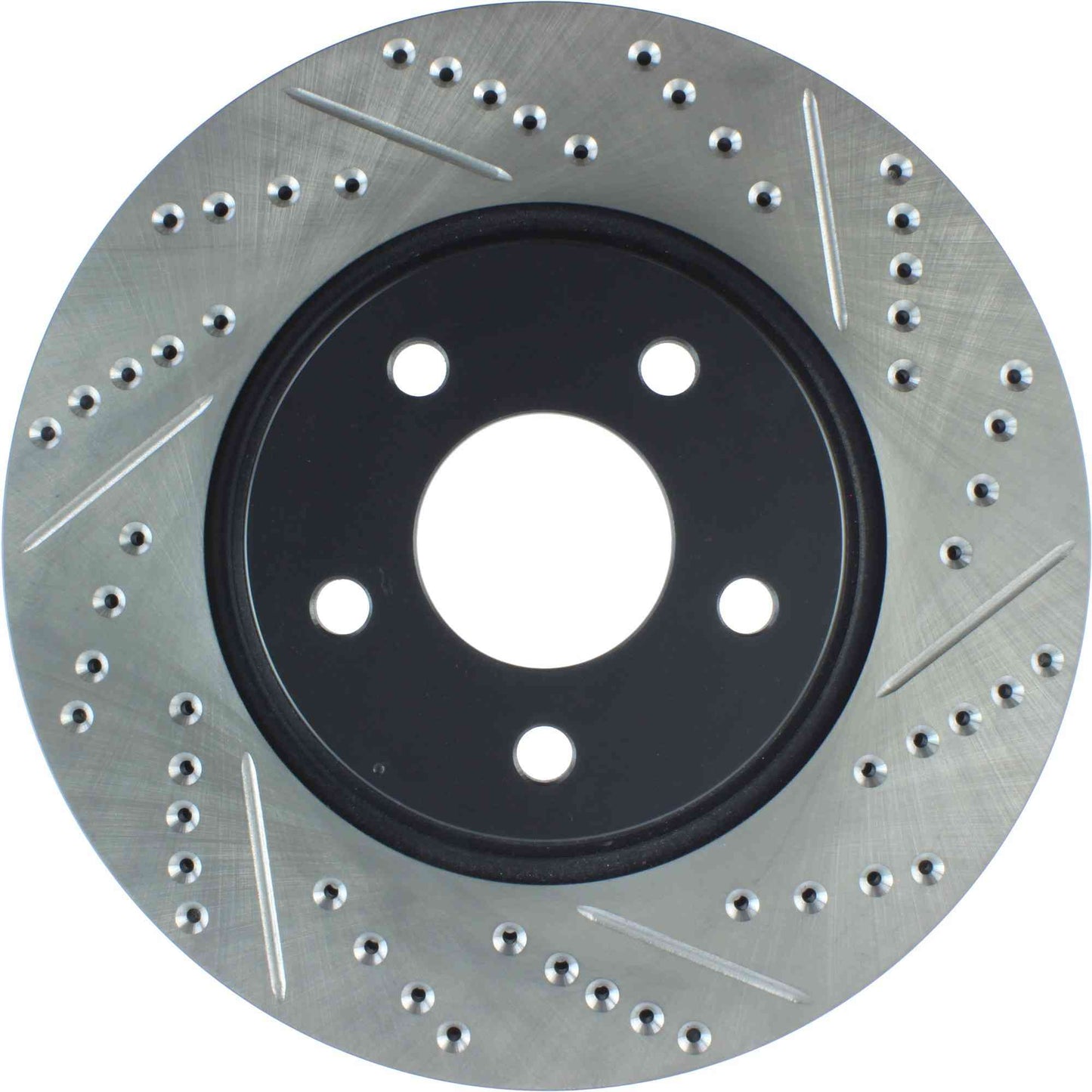 StopTech Sport Drilled/Slotted Brake Rotor; Front Left