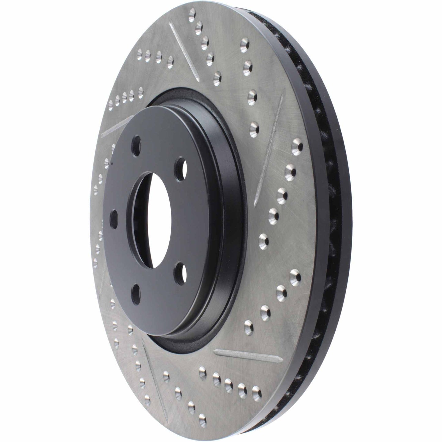 StopTech Sport Drilled/Slotted Brake Rotor; Front Left