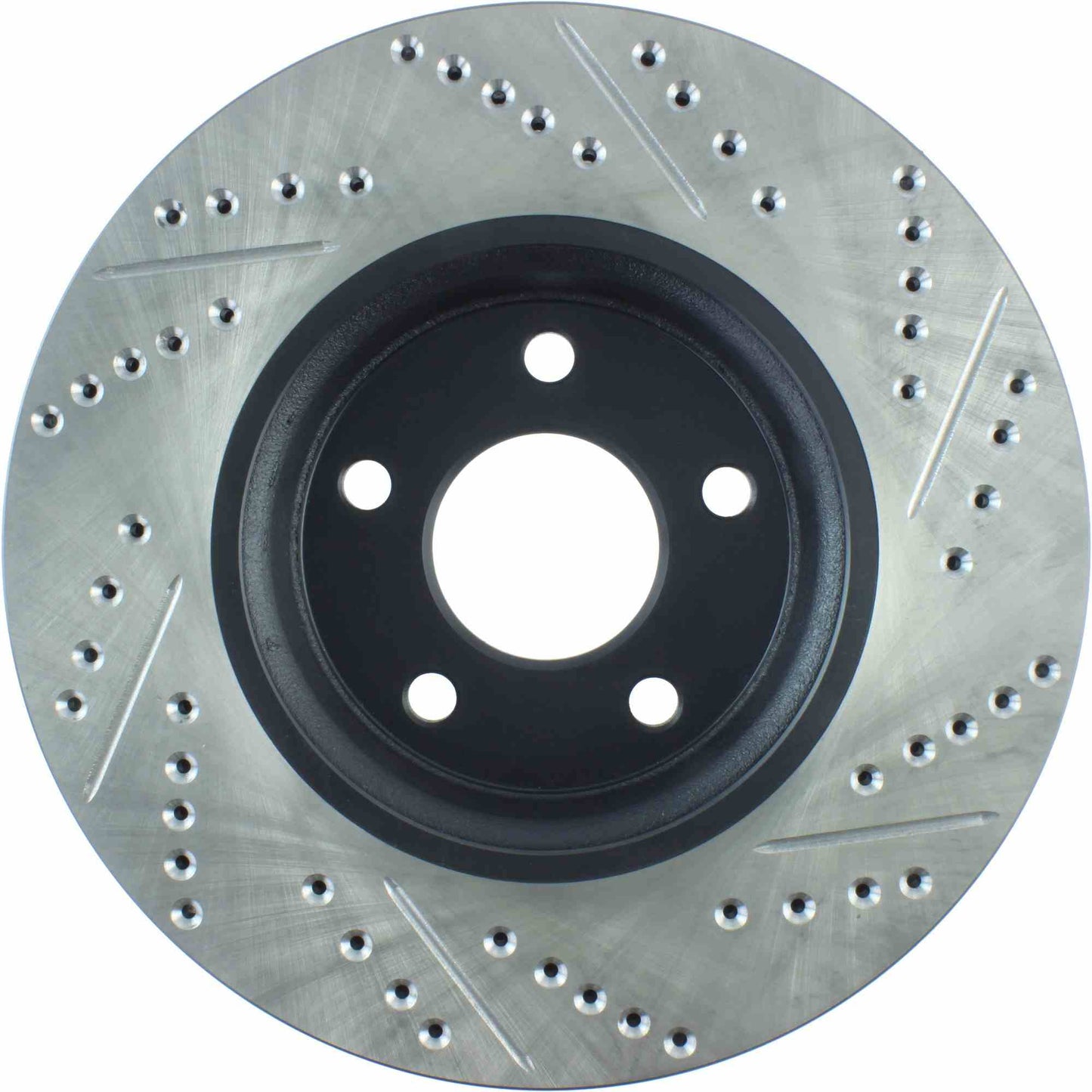 StopTech Sport Drilled/Slotted Brake Rotor; Front Right
