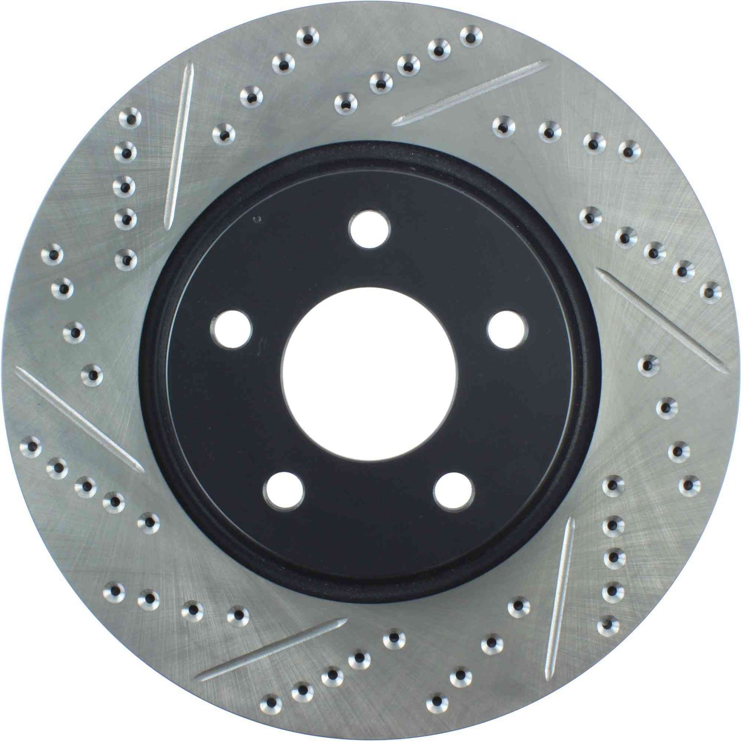StopTech Sport Drilled/Slotted Brake Rotor; Front Right
