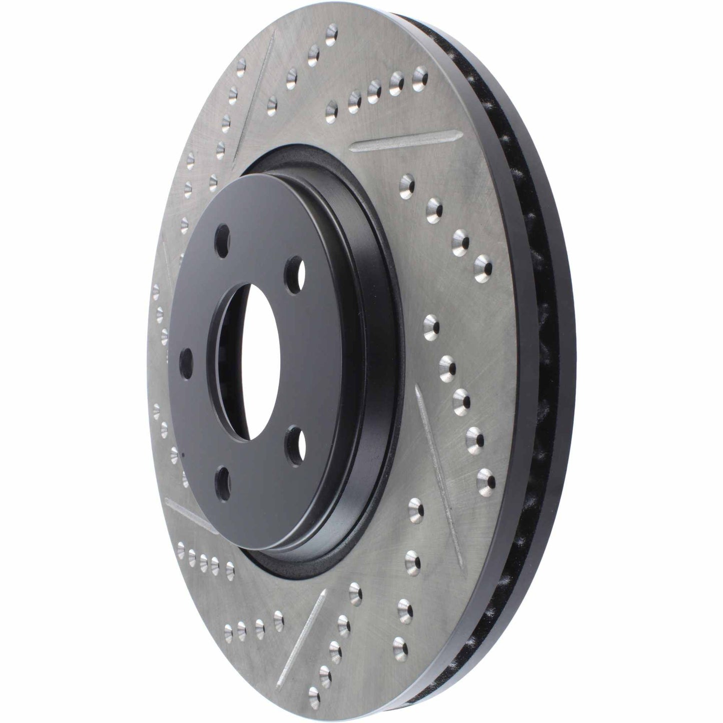 StopTech Sport Drilled/Slotted Brake Rotor; Front Right