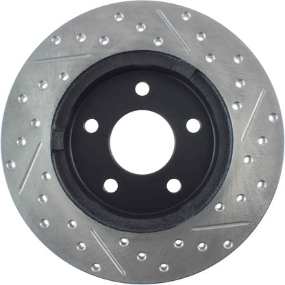 StopTech Sport Cryo Drilled/Slotted Brake Rotor; Rear Right