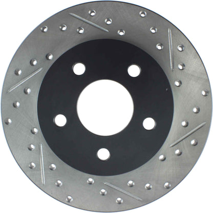 StopTech  Sport Drilled/Slotted Brake Rotor; Rear Left