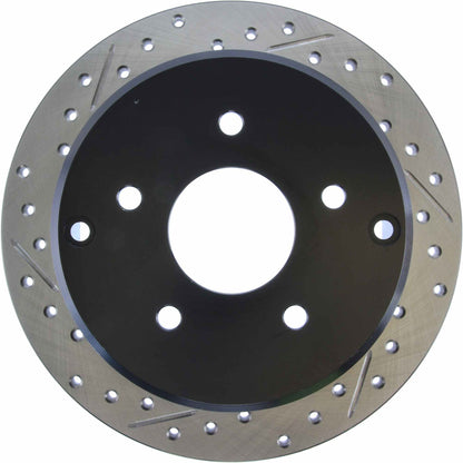 StopTech Sport Cryo Drilled/Slotted Brake Rotor; Rear Right