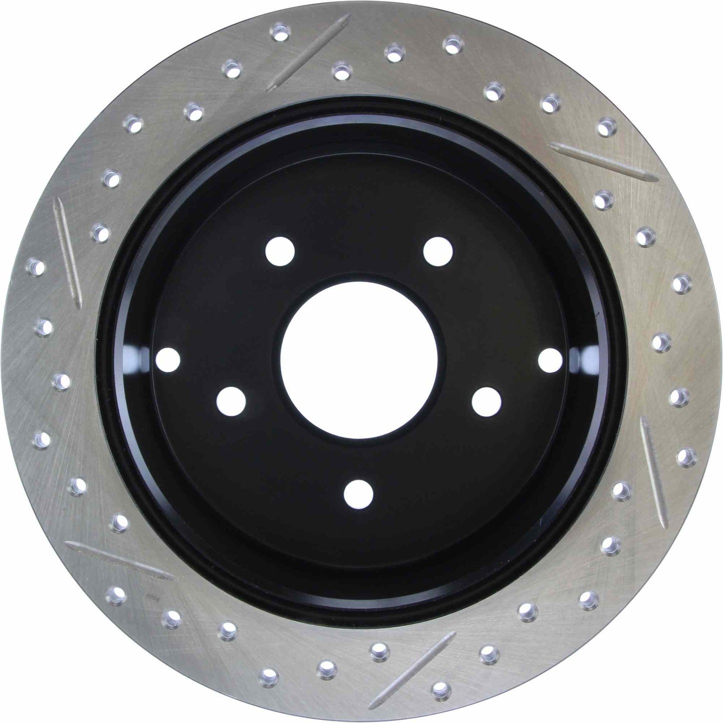 StopTech Sport Drilled/Slotted Brake Rotor; Rear Left