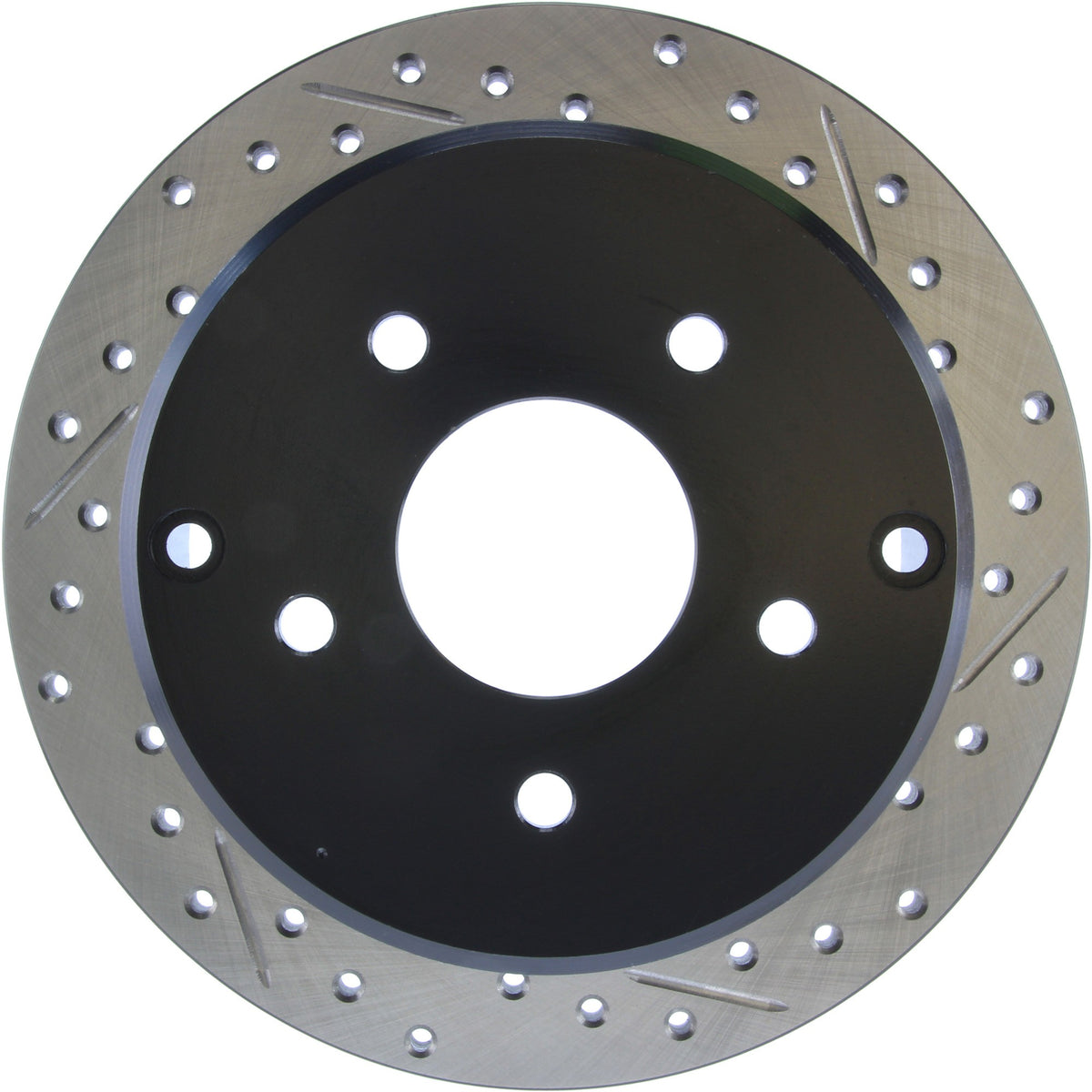 StopTech Sport Drilled/Slotted Brake Rotor; Rear Left