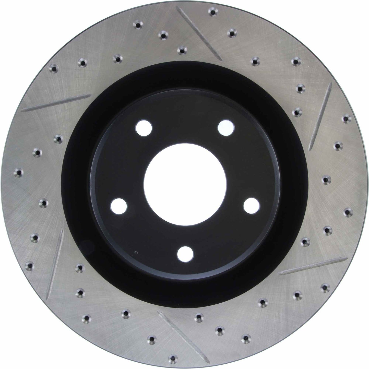 StopTech Sport Drilled/Slotted Brake Rotor; Front Left