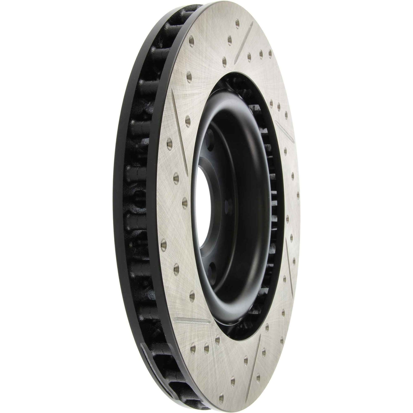 StopTech Sport Drilled/Slotted Brake Rotor; Front Left