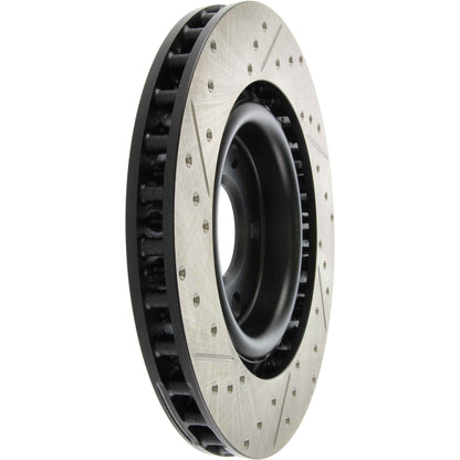 StopTech Sport Drilled/Slotted Brake Rotor; Front Left