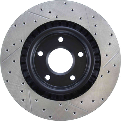 StopTech  Sport Drilled/Slotted Brake Rotor; Front Right