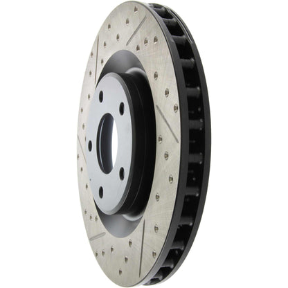 StopTech  Sport Drilled/Slotted Brake Rotor; Front Right