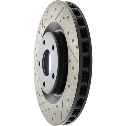 StopTech  Sport Drilled/Slotted Brake Rotor; Front Right