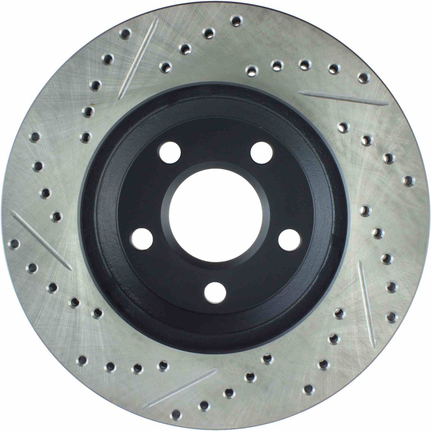 StopTech Sport Drilled/Slotted Brake Rotor; Front Left