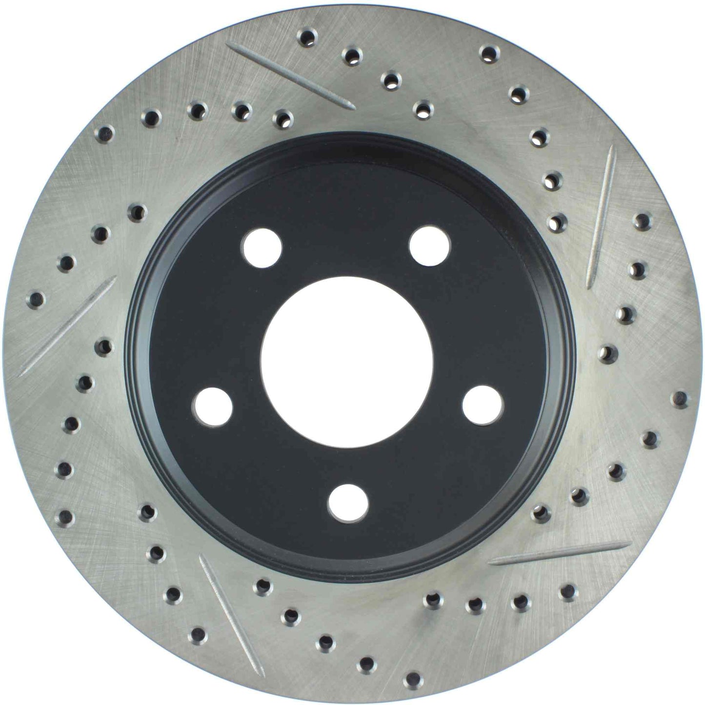 StopTech Sport Drilled/Slotted Brake Rotor; Front Left