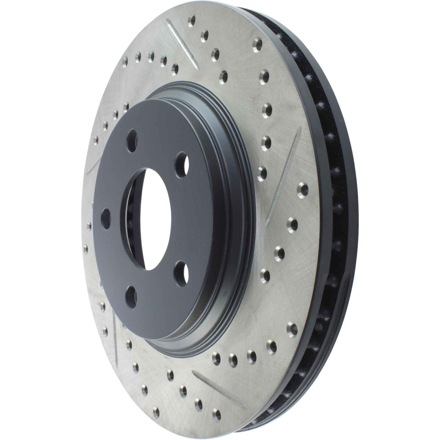 StopTech Sport Drilled/Slotted Brake Rotor; Front Left