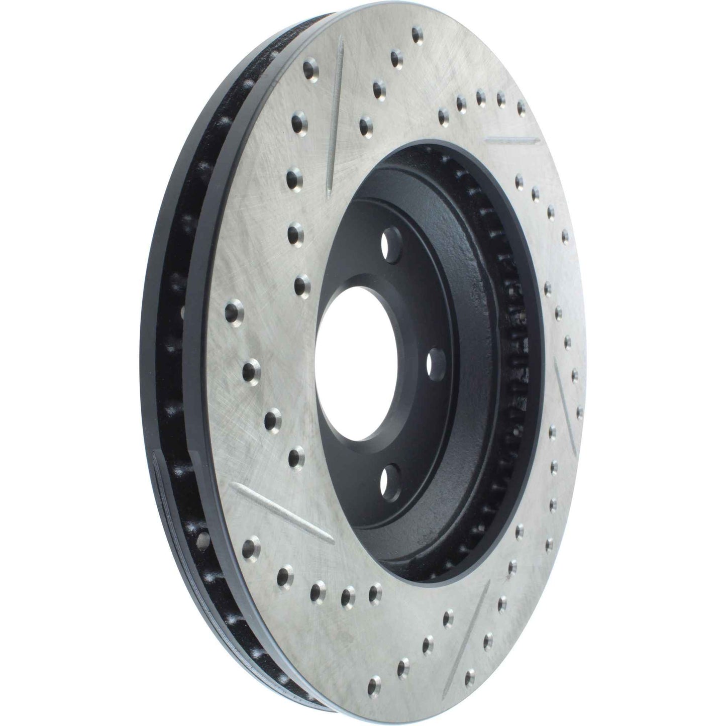 StopTech Sport Drilled/Slotted Brake Rotor; Front Left