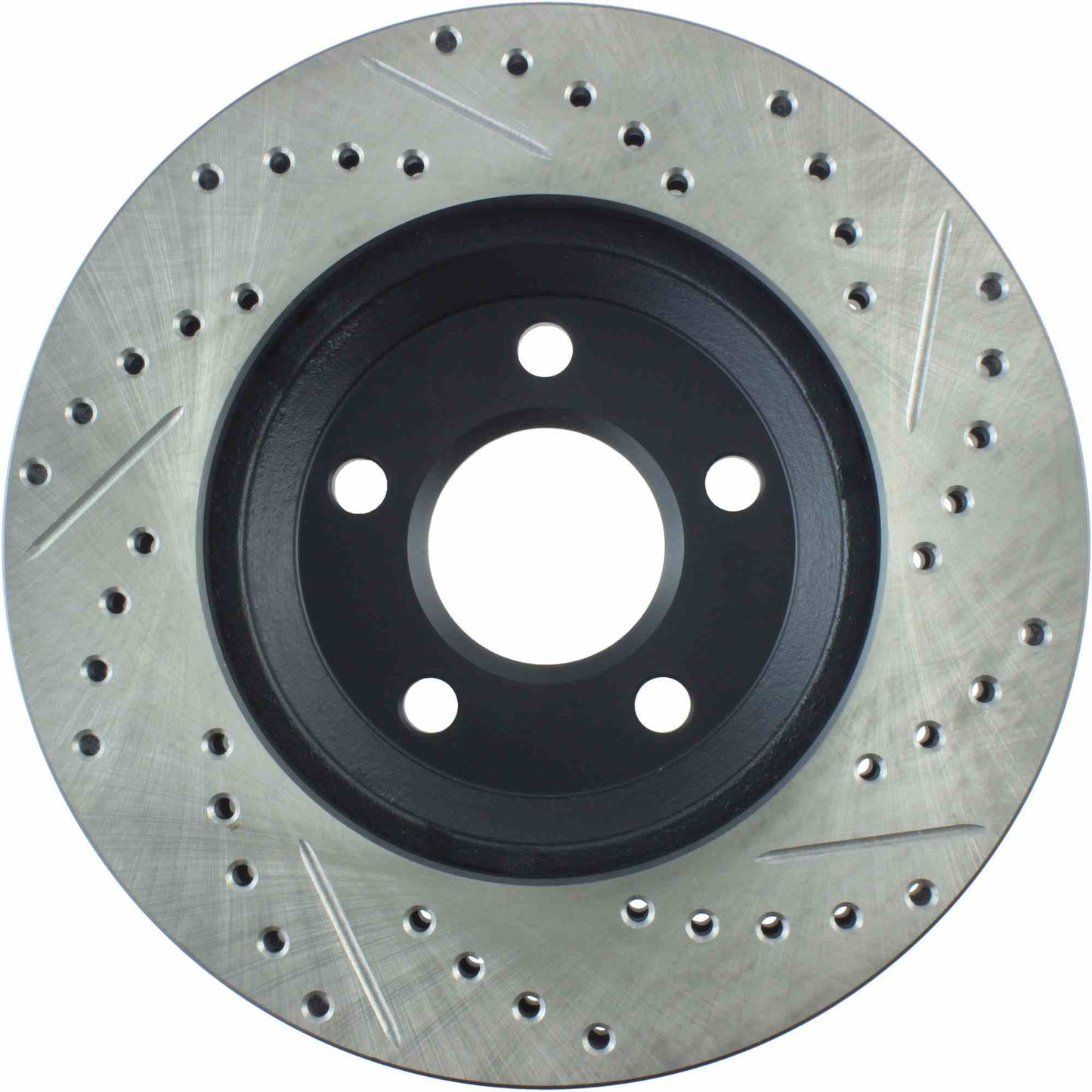 StopTech Sport Drilled/Slotted Brake Rotor; Front Right