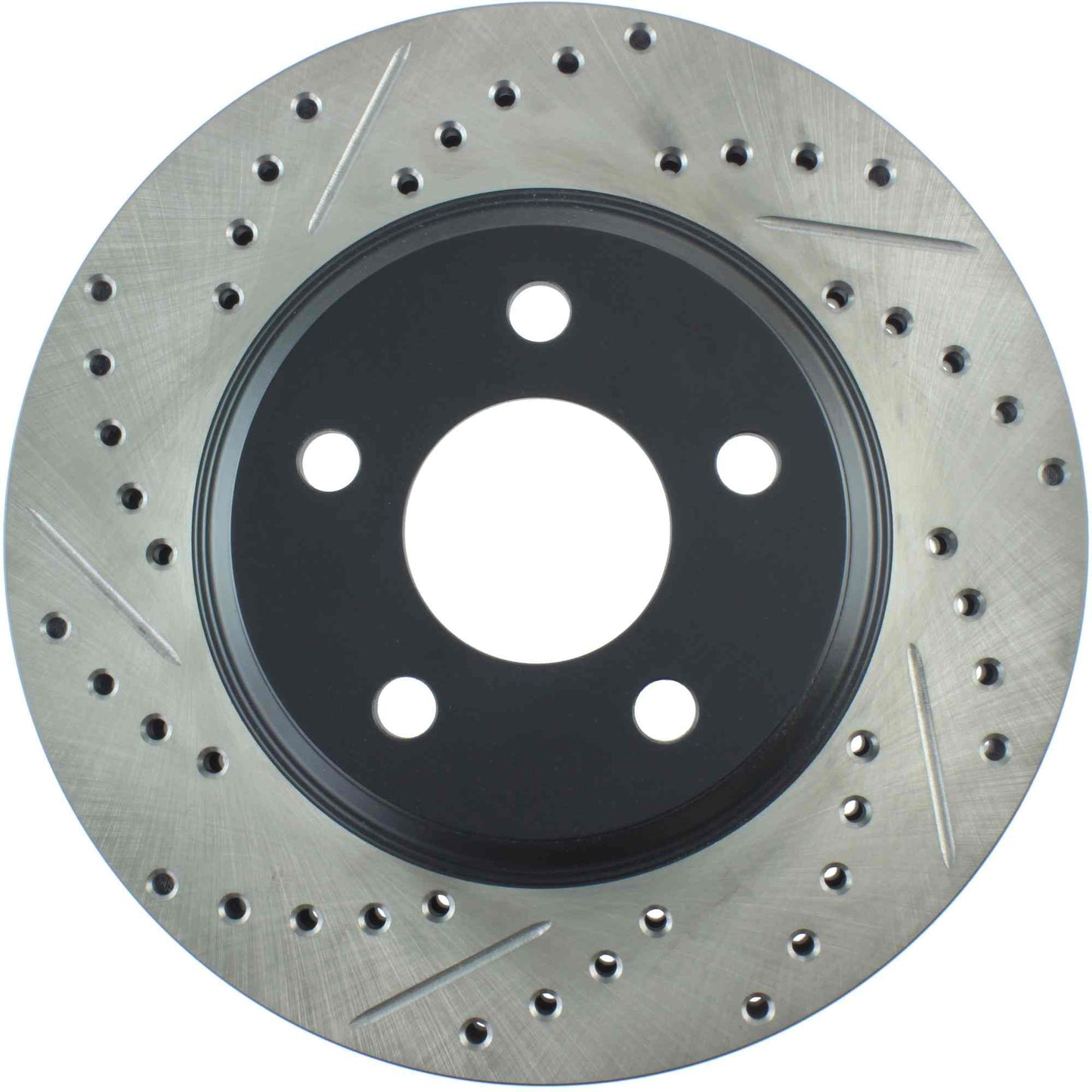 StopTech Sport Drilled/Slotted Brake Rotor; Front Right