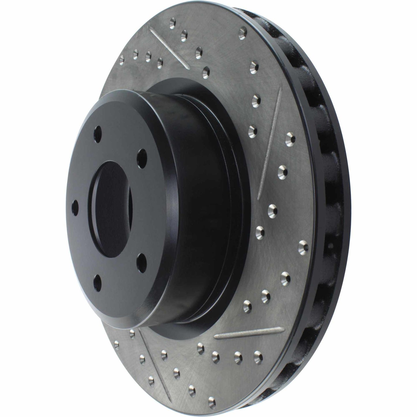 StopTech Sport Drilled/Slotted Brake Rotor; Front Left