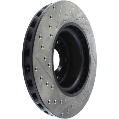 StopTech Sport Drilled/Slotted Brake Rotor; Front Left