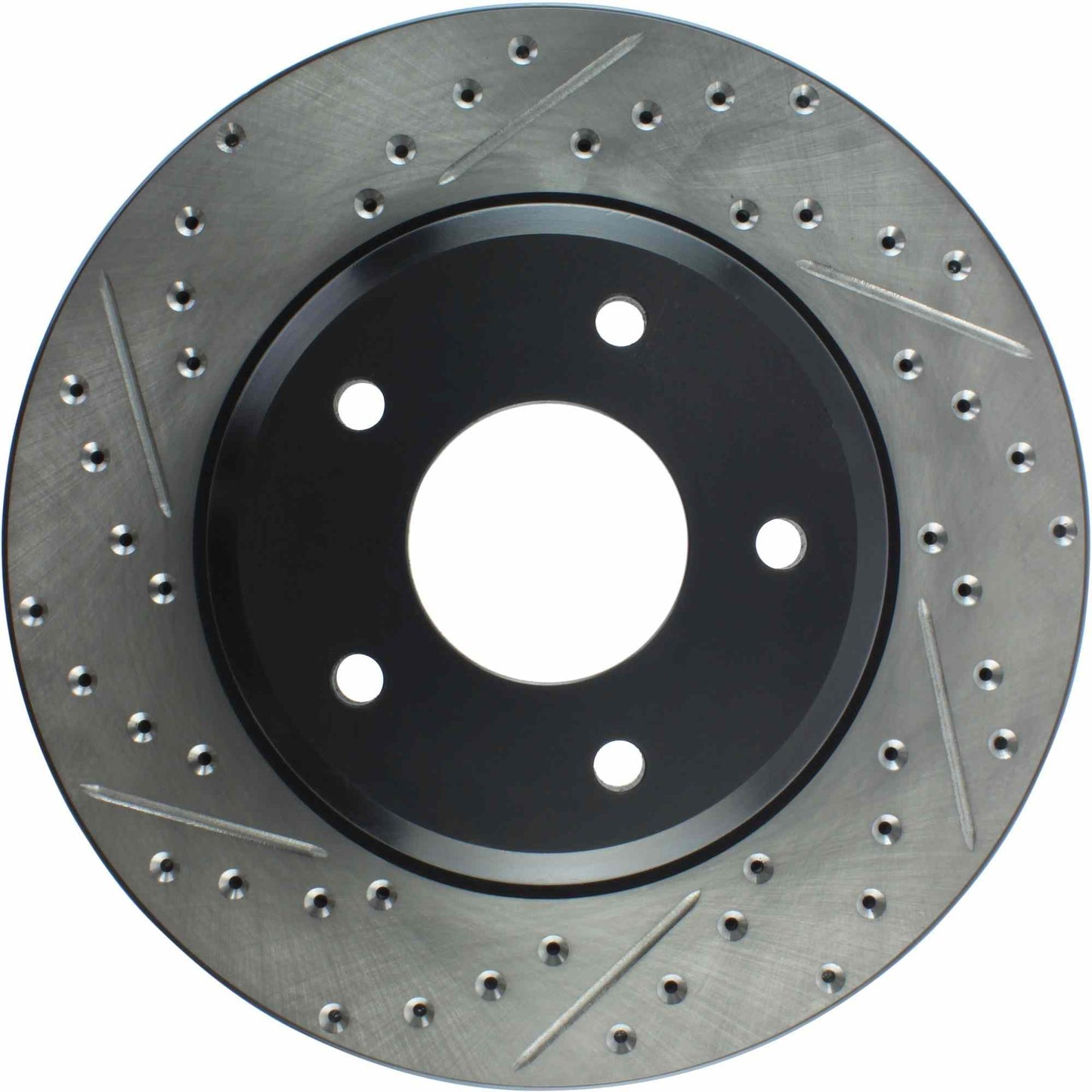 StopTech Sport Drilled/Slotted Brake Rotor; Front Right