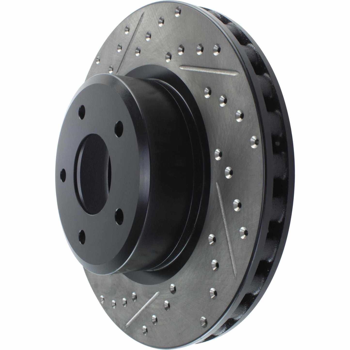 StopTech Sport Drilled/Slotted Brake Rotor; Front Right