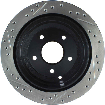 StopTech Sport Drilled/Slotted Brake Rotor; Rear Left