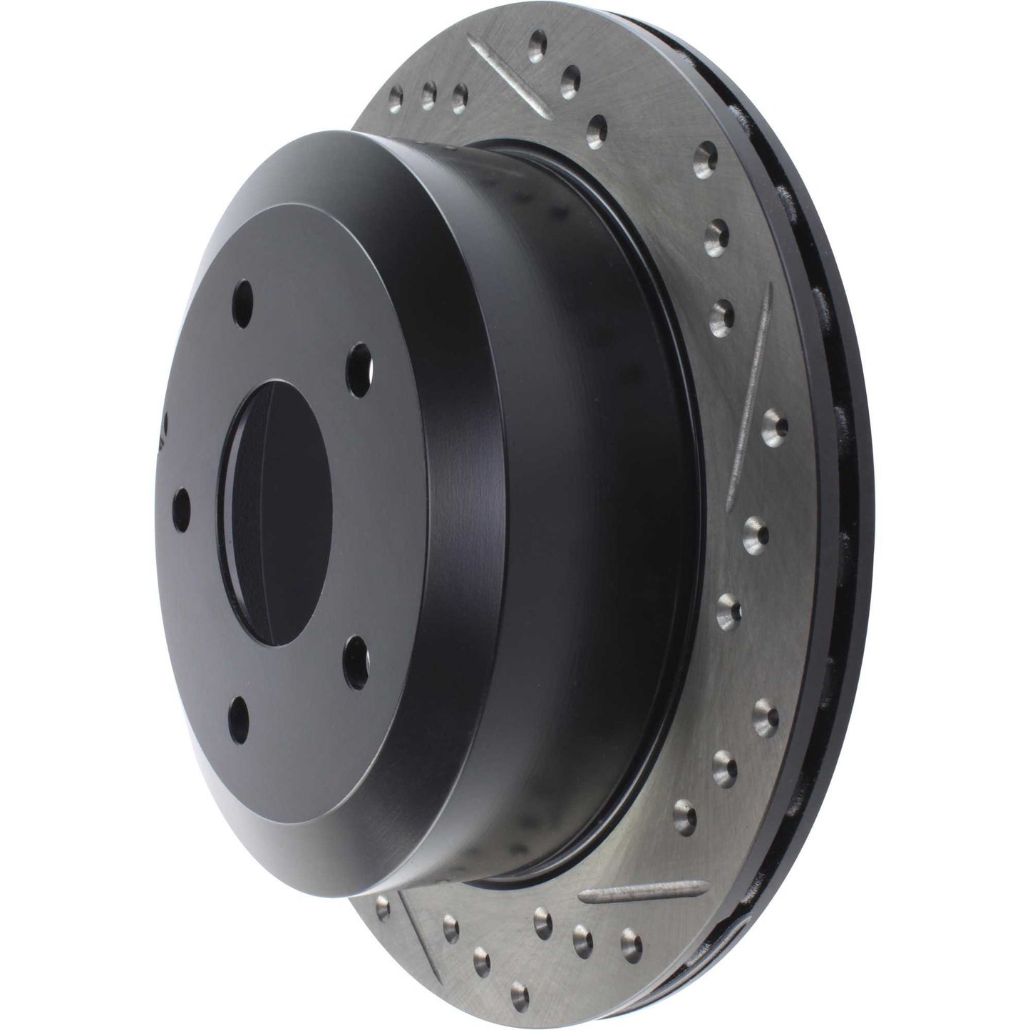 StopTech Sport Drilled/Slotted Brake Rotor; Rear Left
