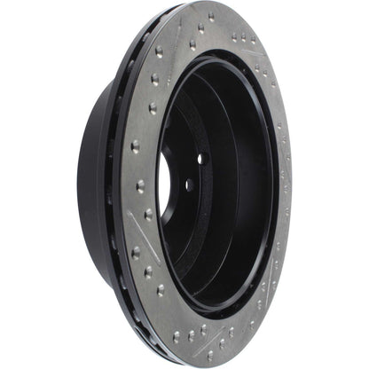 StopTech Sport Drilled/Slotted Brake Rotor; Rear Left