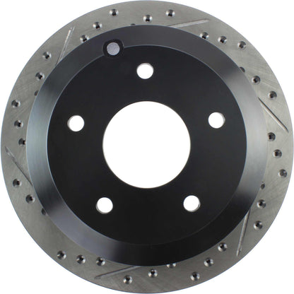 StopTech Sport Drilled/Slotted Brake Rotor; Rear Right