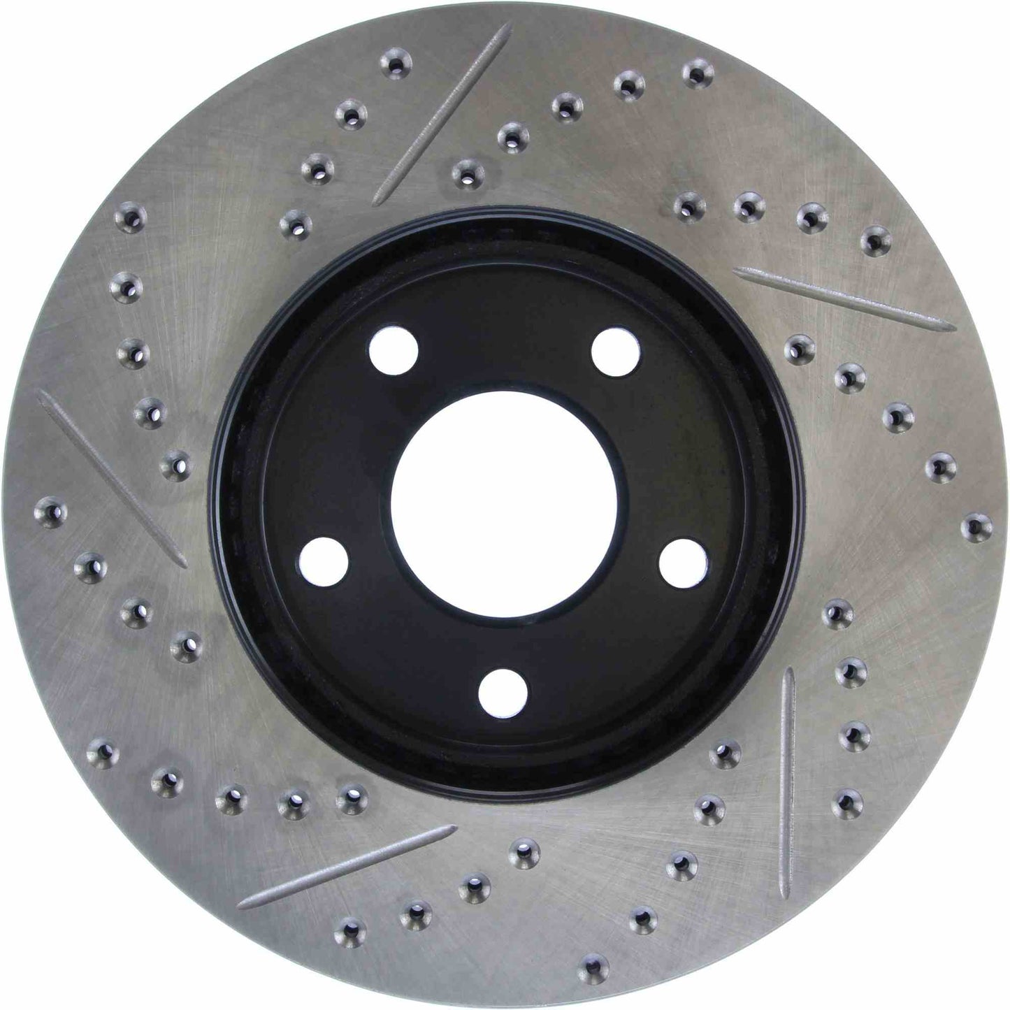 StopTech Sport Drilled/Slotted Brake Rotor; Front Left