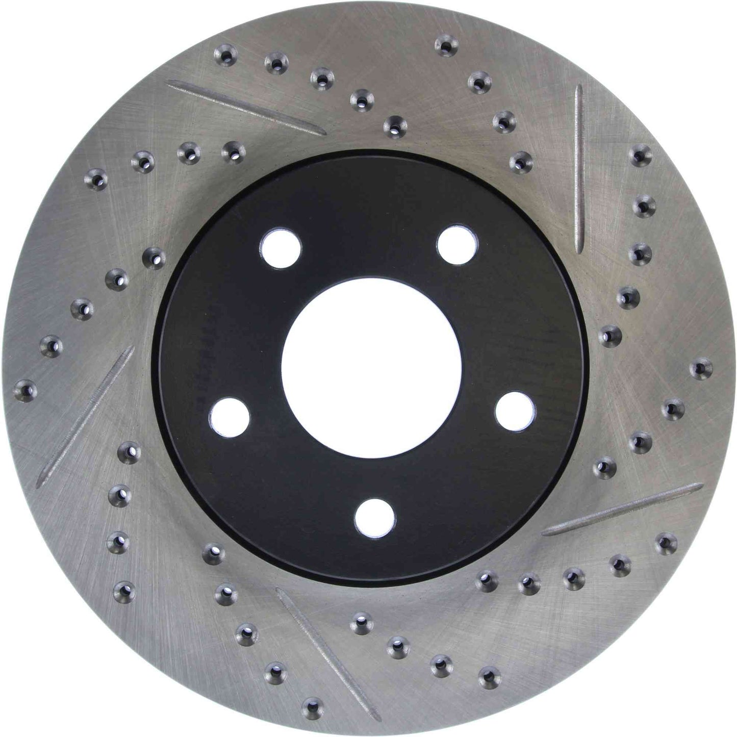 StopTech Sport Drilled/Slotted Brake Rotor; Front Left