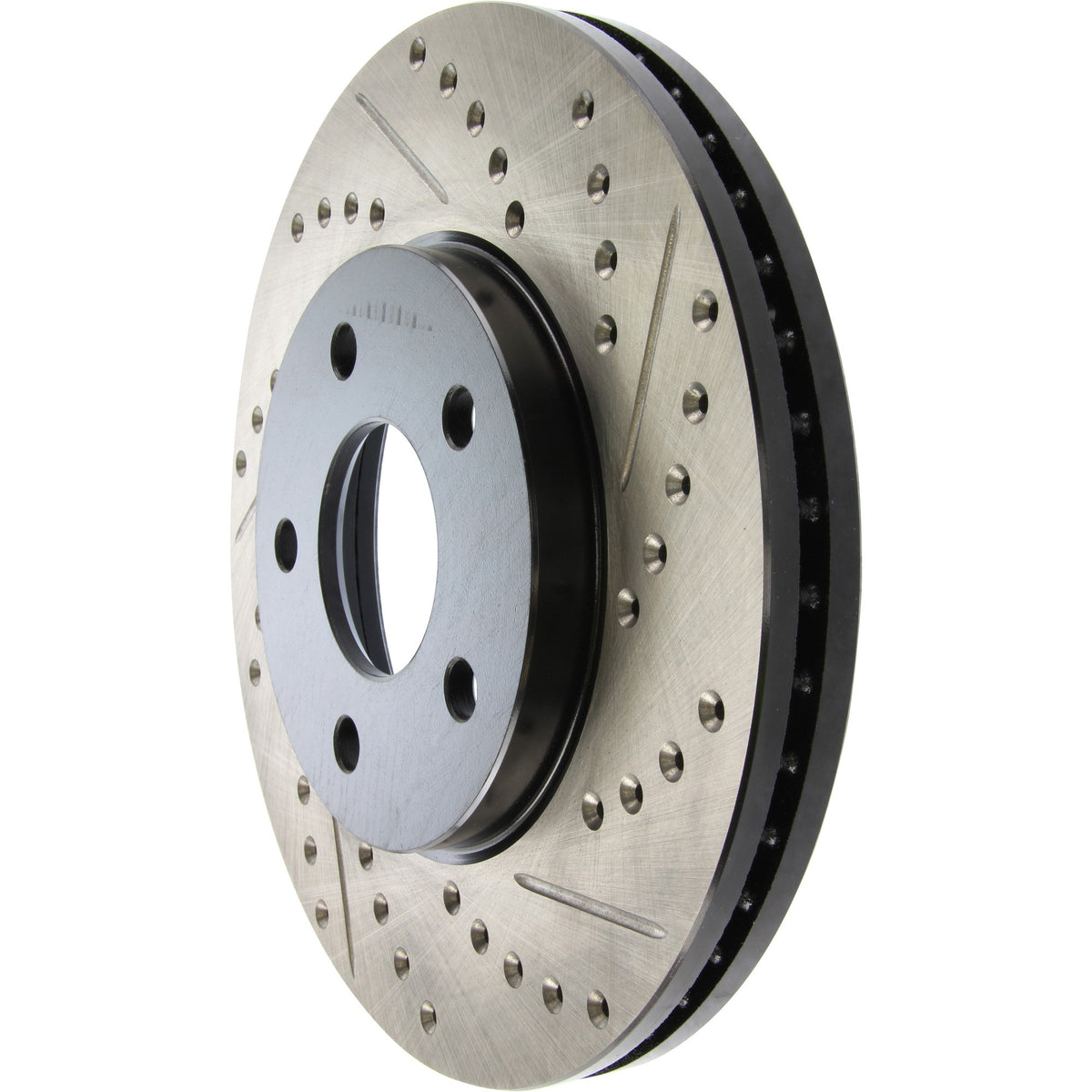 StopTech Sport Drilled/Slotted Brake Rotor; Front Left