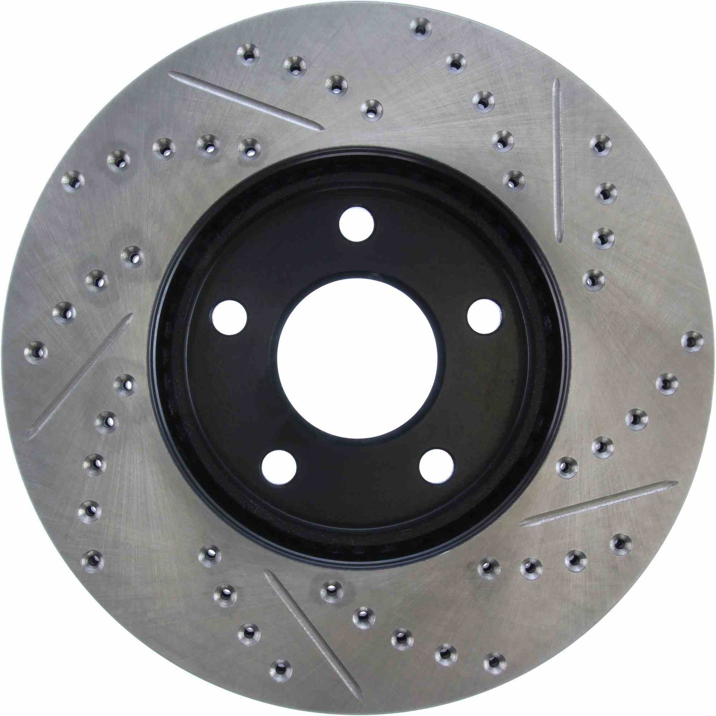StopTech Sport Drilled/Slotted Brake Rotor; Front Right