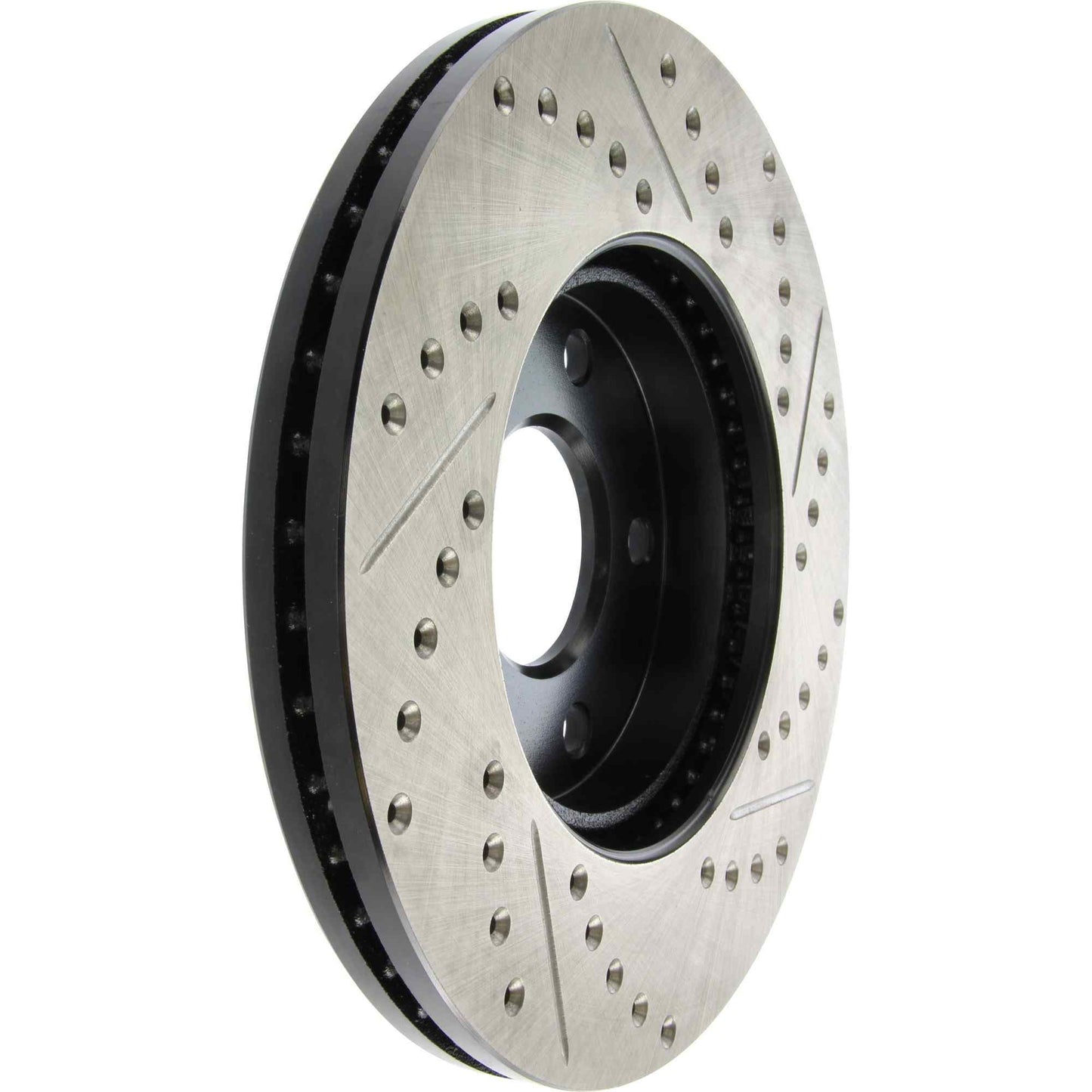 StopTech Sport Drilled/Slotted Brake Rotor; Front Right