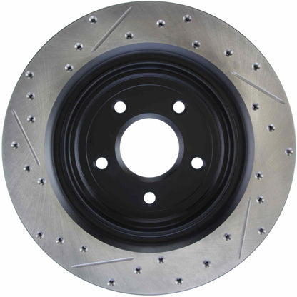 StopTech 06-08 Cadillac XLR-V SC / 06-09 Corvette (Z51) Rear Left Drilled & Slotted Rotor 127.62096L