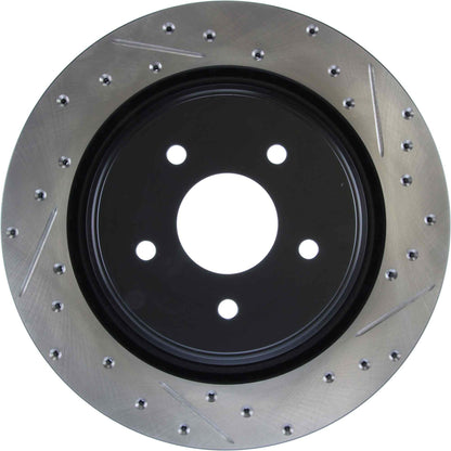 StopTech 06-08 Cadillac XLR-V SC / 06-09 Corvette (Z51) Rear Left Drilled & Slotted Rotor 127.62096L