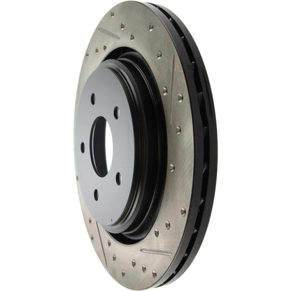 StopTech 06-08 Cadillac XLR-V SC / 06-09 Corvette (Z51) Rear Left Drilled & Slotted Rotor 127.62096L