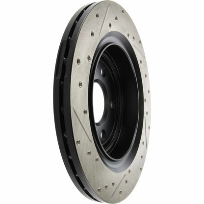 StopTech 06-08 Cadillac XLR-V SC / 06-09 Corvette (Z51) Rear Left Drilled & Slotted Rotor 127.62096L