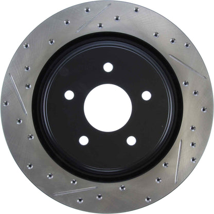 StopTech 06-08 Cadillac XLR-V SC / 06-09 Corvette (Z51) Rear Right Drilled & Slotted Rotor 127.62096R