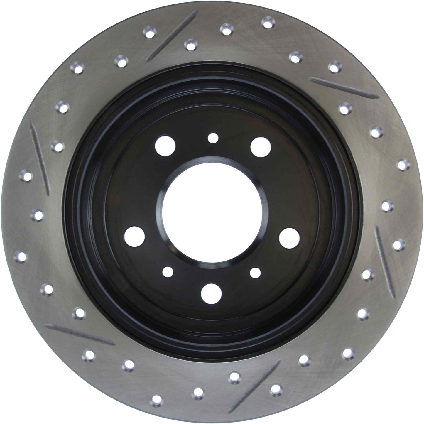 StopTech Sport Drilled/Slotted Brake Rotor; Rear Left