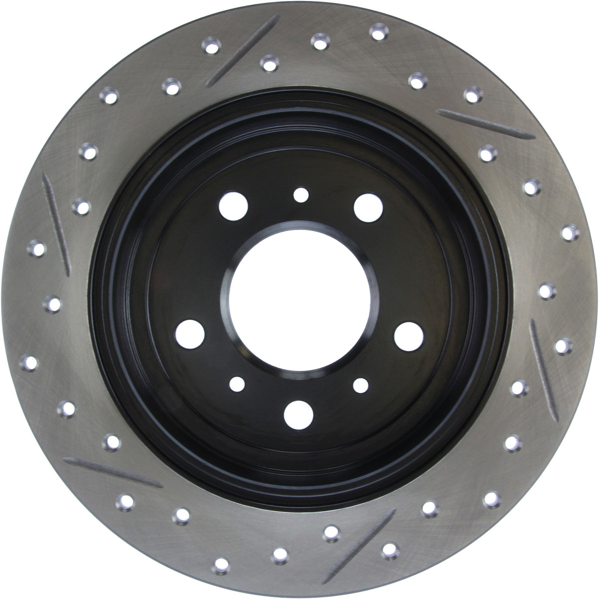 StopTech Sport Drilled/Slotted Brake Rotor; Rear Left